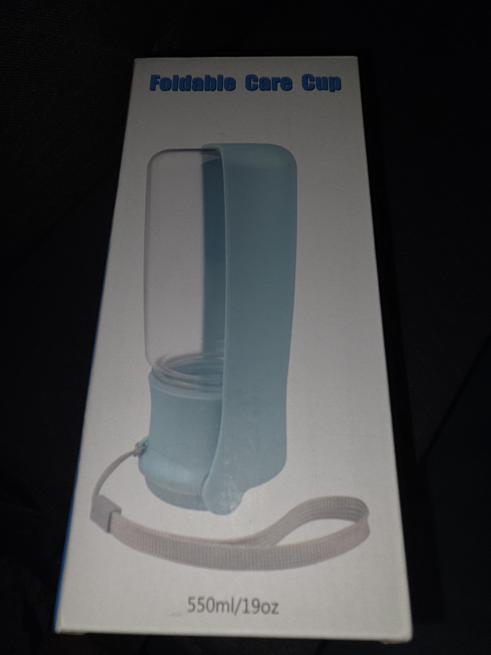 Foldable Care Cup Portable Pet Water Dispenser - Blue